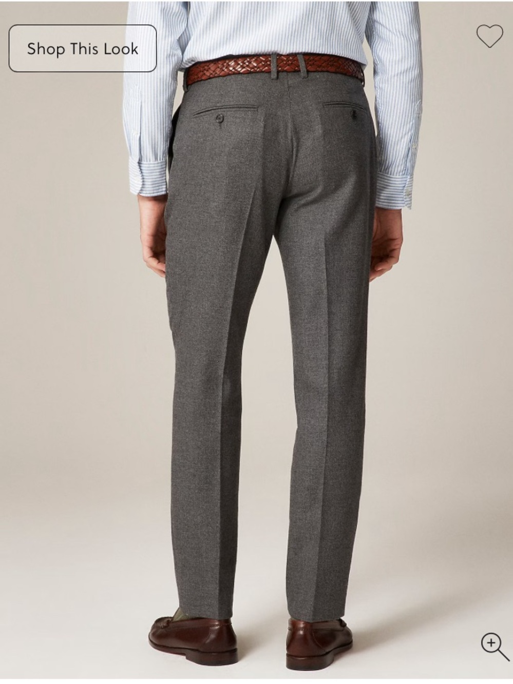 J. Crew men’s Ludlow Slim-fit suit pant in gray/black herringbone - Picture 2 of 6
